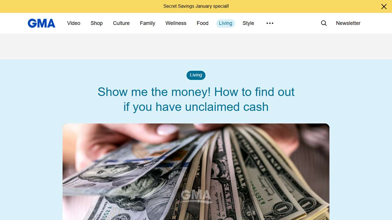 Show me the money! How to find out if you have unclaimed cash - Good Morning America